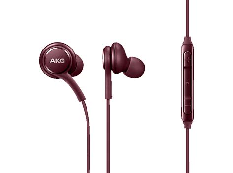 Headset SAMSUNG Samsung Earphones Tuned by AKG in Burgundy, In-ear ...