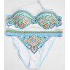 17 OFF 2020 Trendy Ethnic Printed Halter Bikini Suit Swimwear For Women In WATER BLUE DressLily