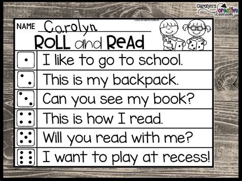 how to play roll and read