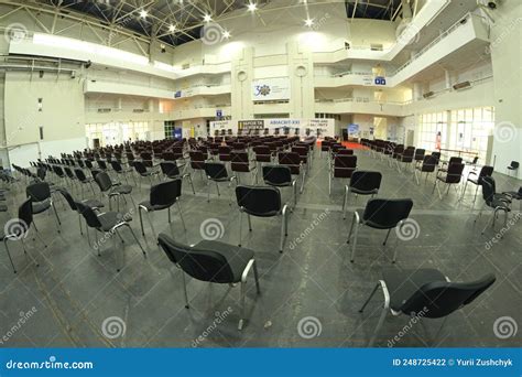 Interior Of The Main Press Conference Hall Of The International