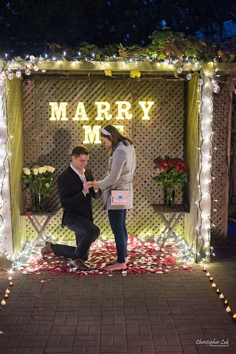 Surprise Markham Backyard Marriage Wedding Proposal Toronto