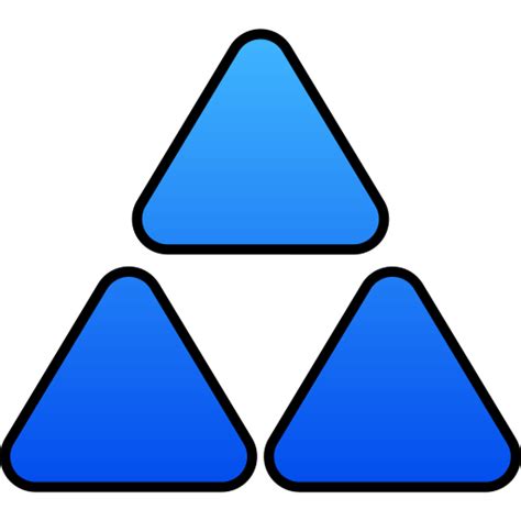 Traingle Generic Gradient Lineal Color Icon
