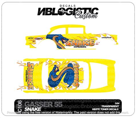 Chevy Gasser Universal Waterslide Decal For Hot Wheels Scale A Walmart