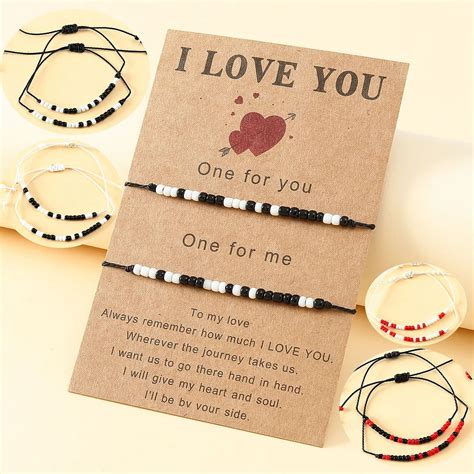 I Love You Morse Code Bracelet