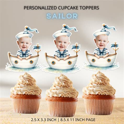 nautical cupcake etsy
