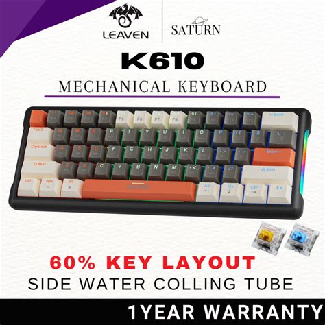 Leaven K Wired Gaming Mechanical Keyboard Keys Hot Swappable Compact Mechanical Keyboard