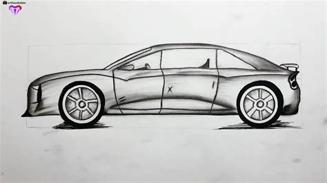 How To Draw A Car Car Drawing Pencil Drawings Youtube