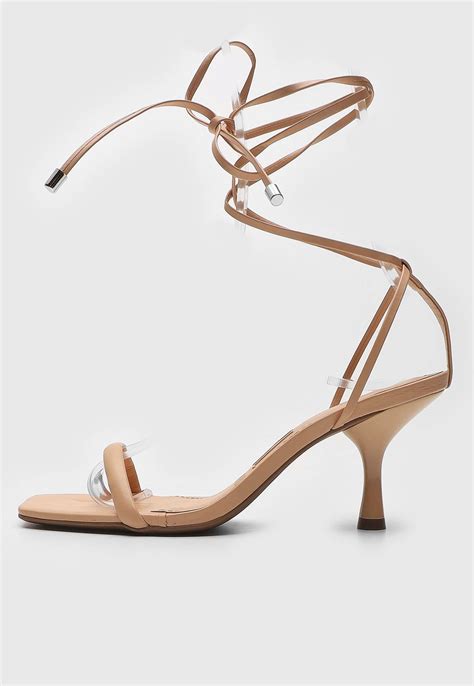 Sandália Santa Lolla Amarração Nude Compre Agora Dafiti Brasil
