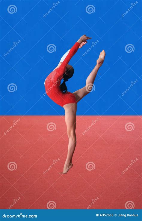 gymnastics poses stock image image  pose gymnastic