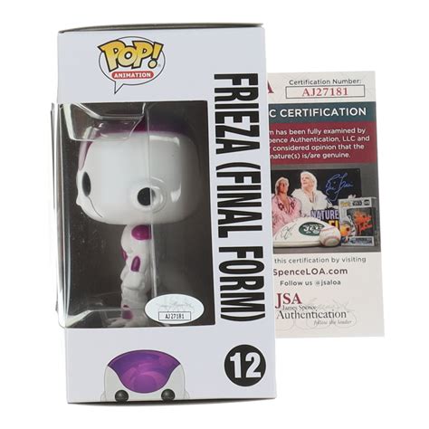 Linda Young Signed "Dragonball Z" #12 Frieza (Final Form) Funko Pop ...