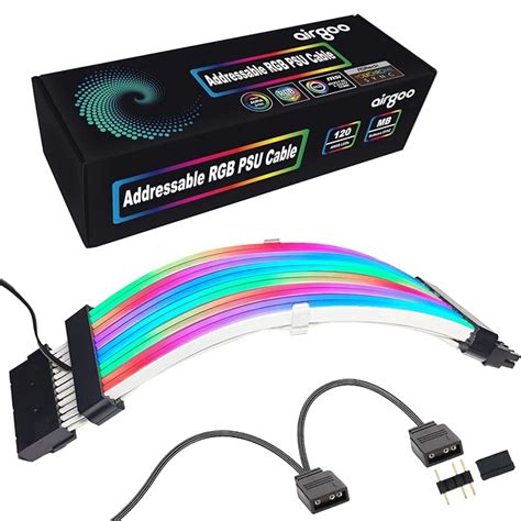 Buy Airgoo Addressable Rgb Psu Cable Extension Kit Pin Atx Rgb