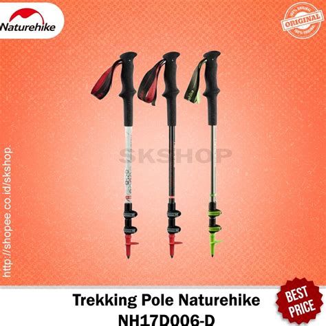 Jual Trekking Pole Naturehike NH17D6D Tiang Hiking Stick Anti Karat