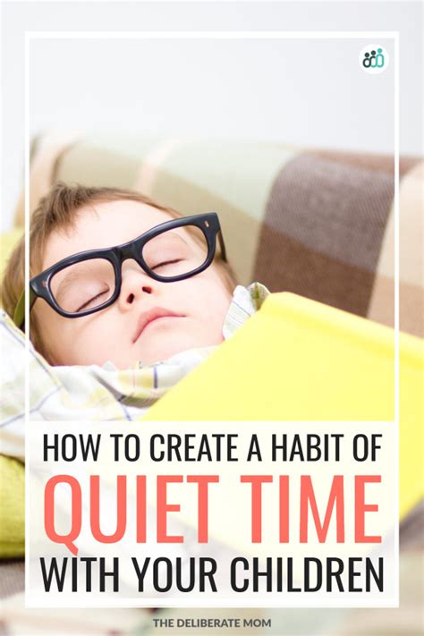 How To Create A Habit Of Quiet Time With Your Children