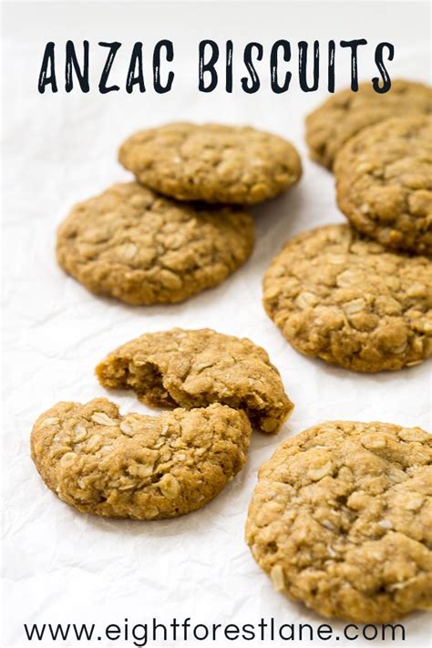 An Easy To Make Traditional Soft And Chewy Anzac Biscuit Recipe Using A Simple Substitute To