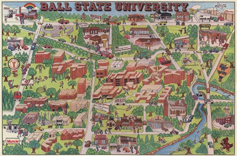 Campus Map Ball State University Feliza Valentine