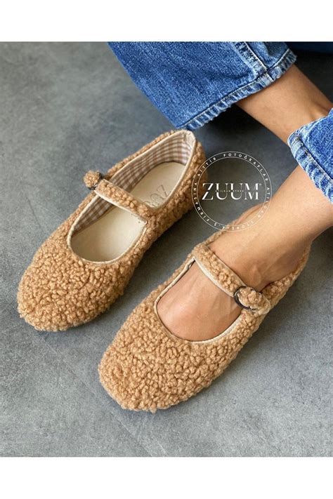 Zuum Beys Mary Jane Kadın Balerin Babet Nude Kıvırcık Fiyatı Yorumları Trendyol