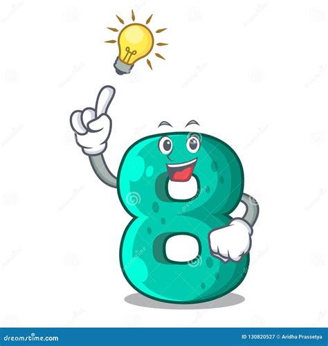 Have An Idea Number Eight Volume Logo The Mascot Stock Vector