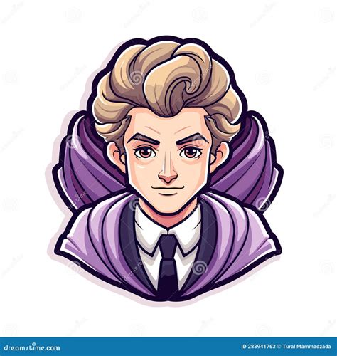 Vector Of A Stylish Man In A Suit And Tie With Blonde Hair Stock Vector Illustration Of
