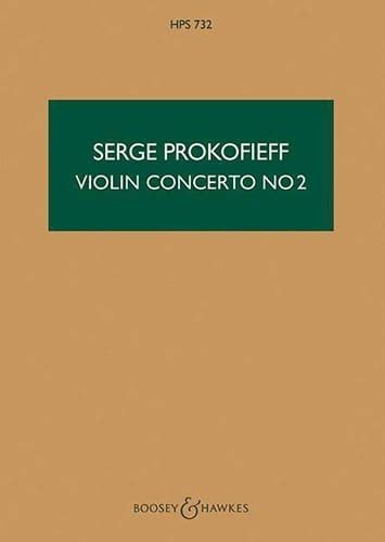 Concerto Pour Violon N Op Score Prokofiev Partition