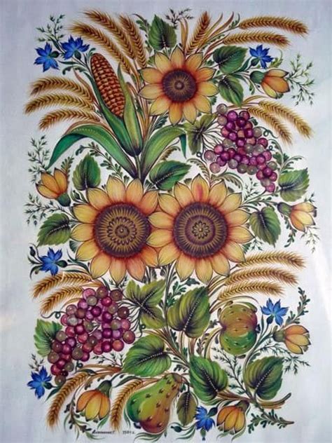 Pin by Irina on *GRAPEs & VINE* | Russian folk art, Folk art painting ...