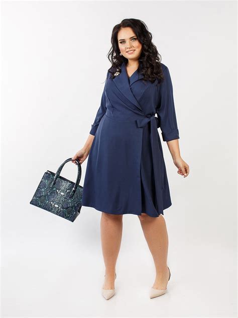 Платье с запахом для полных (57 фото)