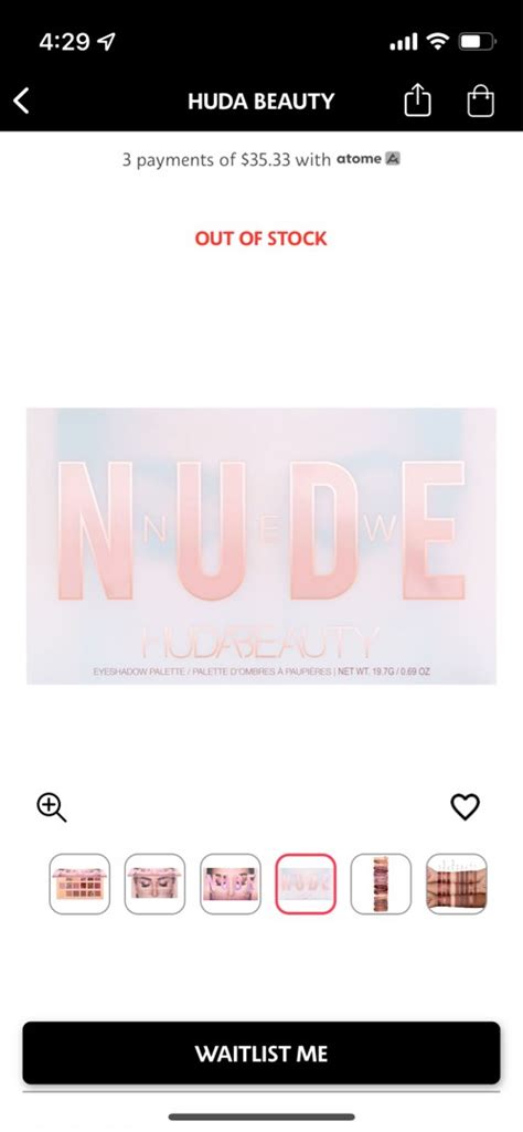 Huda Beauty Nude Eyeshadow Palette Beauty Personal Care Face Makeup On Carousell