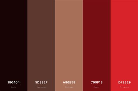 20 Brown Color Palettes With Names And Hex Codes 55 Off