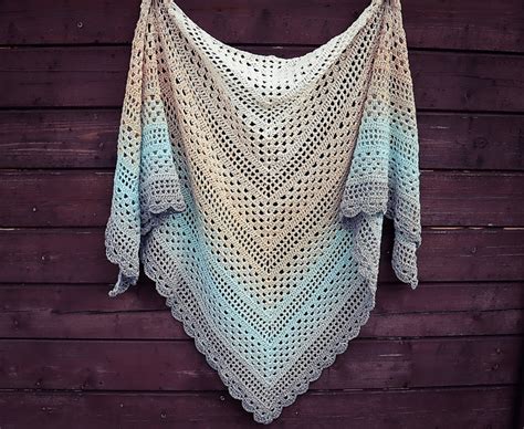 Ravelry Spring Reverie Triangle Shawl Pattern By Kristines Crochets