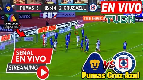 Pumas Vs Cruz Azul En Vivo Tudn Jornada Cruz Azul Vs Pumas