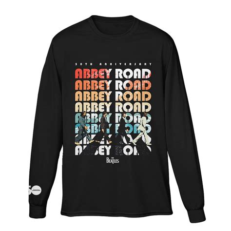 Abbey Road 50th Anniversary Long Sleeve Tee | Shop the Musictoday ...