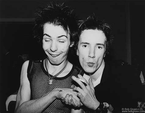 Sid Vicious And Johnny Rotten Of The Sex Pistols At A Bar In Luxembourg November Image
