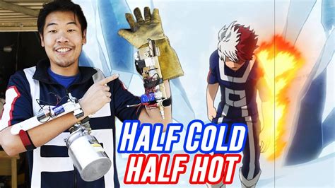Building Shoto S Half Cold Half Hot Quirk In Real Life My Hero Academia Month Youtube