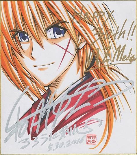 Original Artwork By Nobuhiro Watsuki Rurouni Kenshin VIZ30 Kenshin