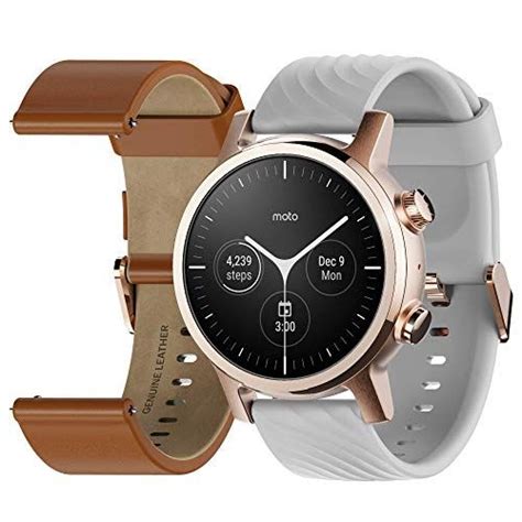 Moto 360 3rd Gen Smart Watch With 20mm Band 36 Hour Battery Life