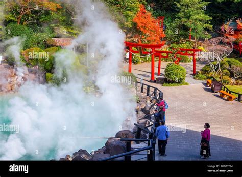Beppu Japan Nov Umi Jigoku Hot Spring In Beppu Oita The Town Is Famous For Its