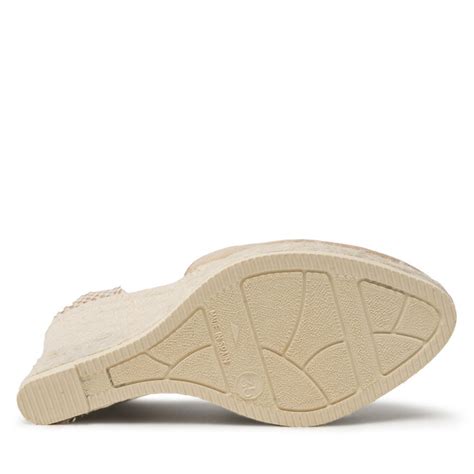 Alpargatas Manebi Heart Shaped Wedge Espadrilles M 1 1 WH Beige