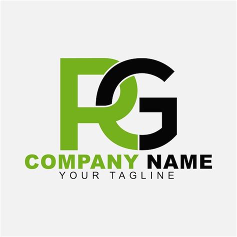 Premium Vector Modern Initial Letter Rg Logo Design Template