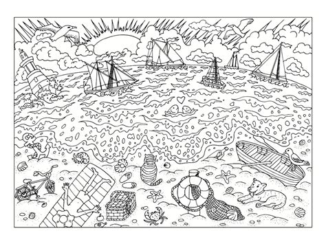 Coloriage Plage