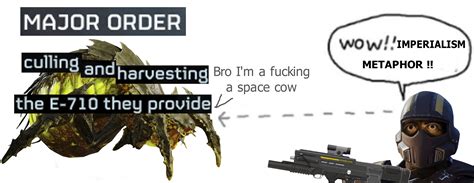 A Meme About Helldivers 2 Rvegancirclejerk