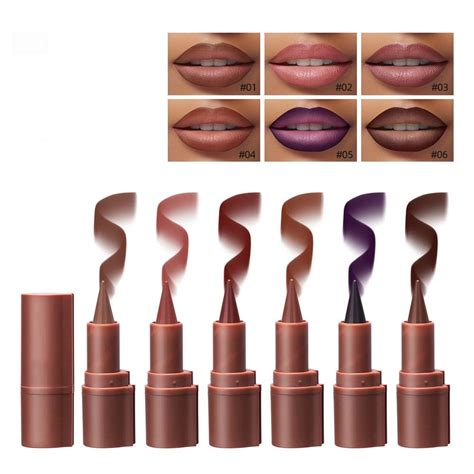 In Lip Liner Set Matte Nude Dark Brown Red Lip Liner Plumping Smooth Creamy Lip Pencil