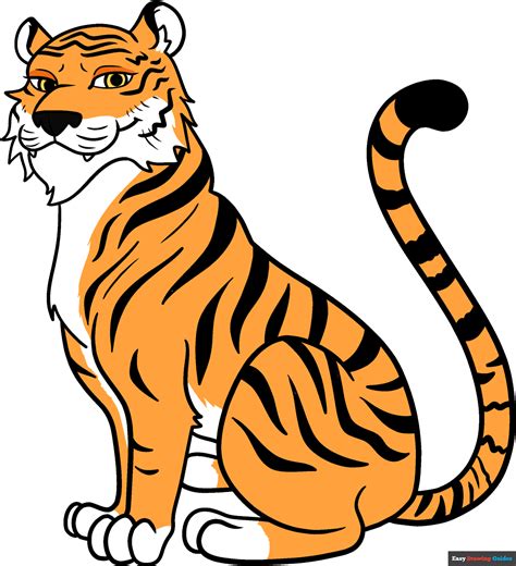 Tiger Drawings Step By Step