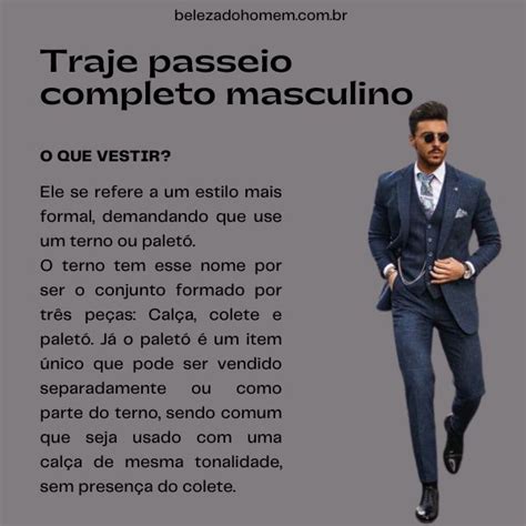 Traje Passeio Completo Masculino O Que Vestir