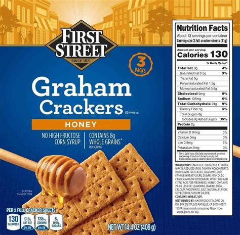 honey graham crackers nutrition facts