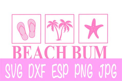 Beach Bum Svg Graphic By Designedbymle · Creative Fabrica