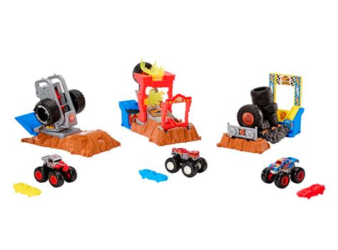 SET DE JUEGO HOT WHEELS MONSTER TRUCK ARENA DEMOLICIÓN RETOS DE ENTRADA