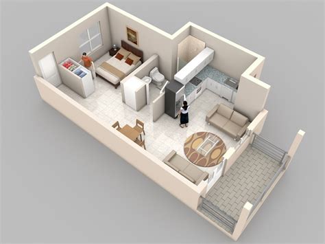 Studio Apartment Floor Plans