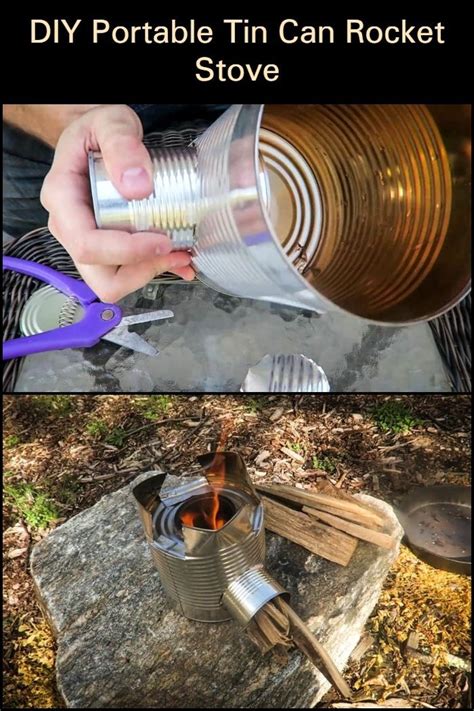 Best Diy Portable Tin Can Rocket Stove Ideas The Owner Builder Network Rocket Stoves Diy