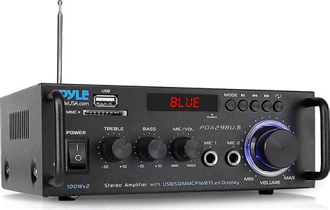 Pyle Amplificador De Potencia Est Reo Inal Mbrico Bluetooth Sistema