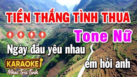 KARAOKE TIỀN THẮNG TÌNH THUA TONE NỮ Style Rumba Pro TH 5 Karaoke