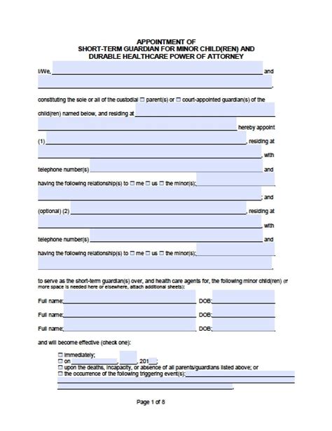 Free Printable Legal Forms